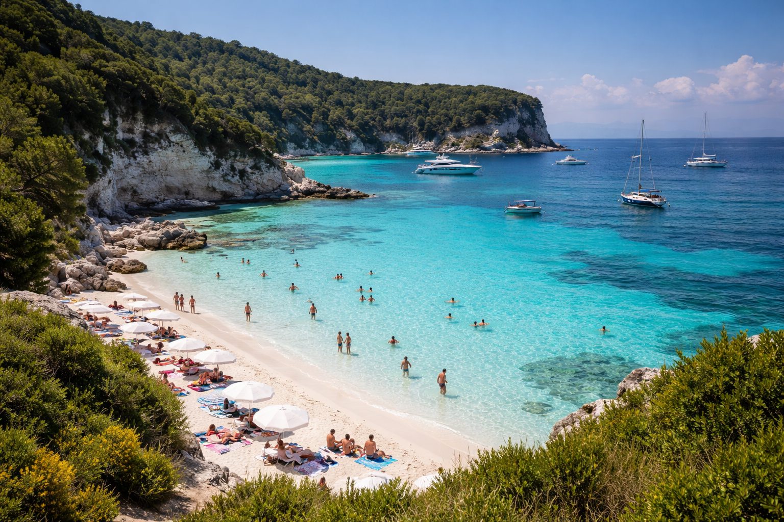 8. Voutoumi Beach, Antipaxos – best beaches in greece