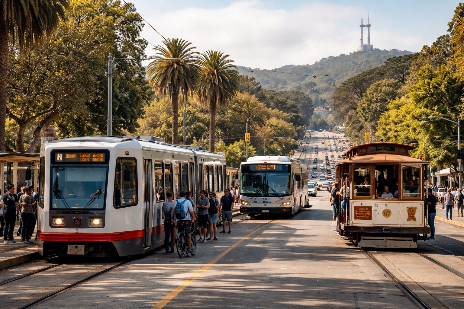 Public Transportation Options - best parks in san francisco