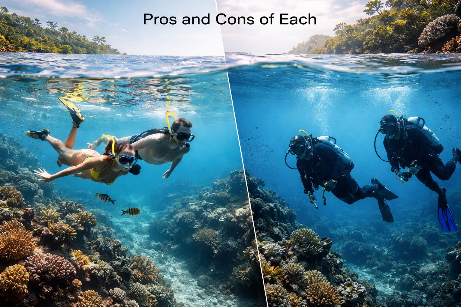 Pros and Cons of Each – best places to snorkel