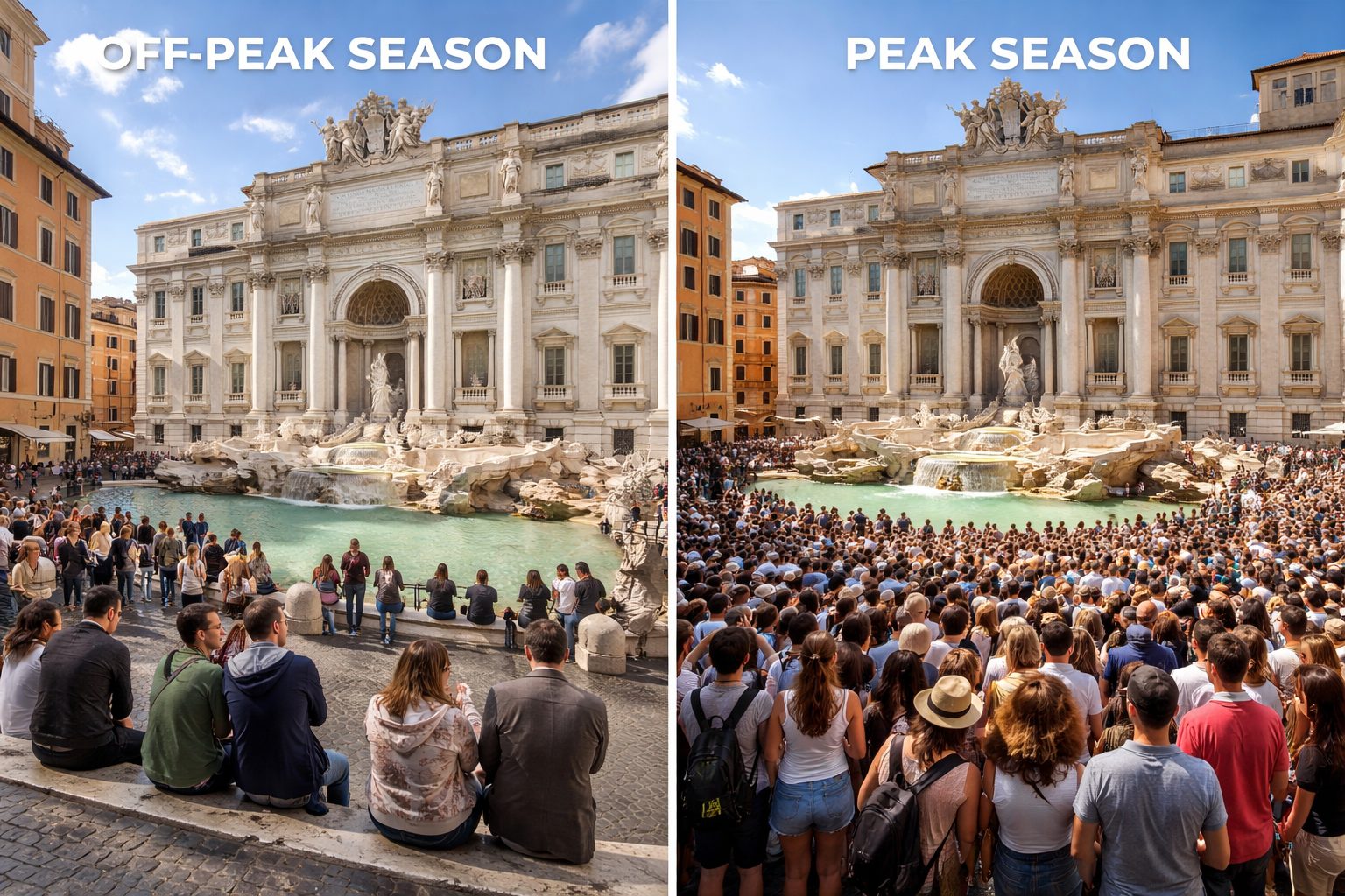 Comparison of Off-Peak and Peak Tourist Seasons - best time to visit japan