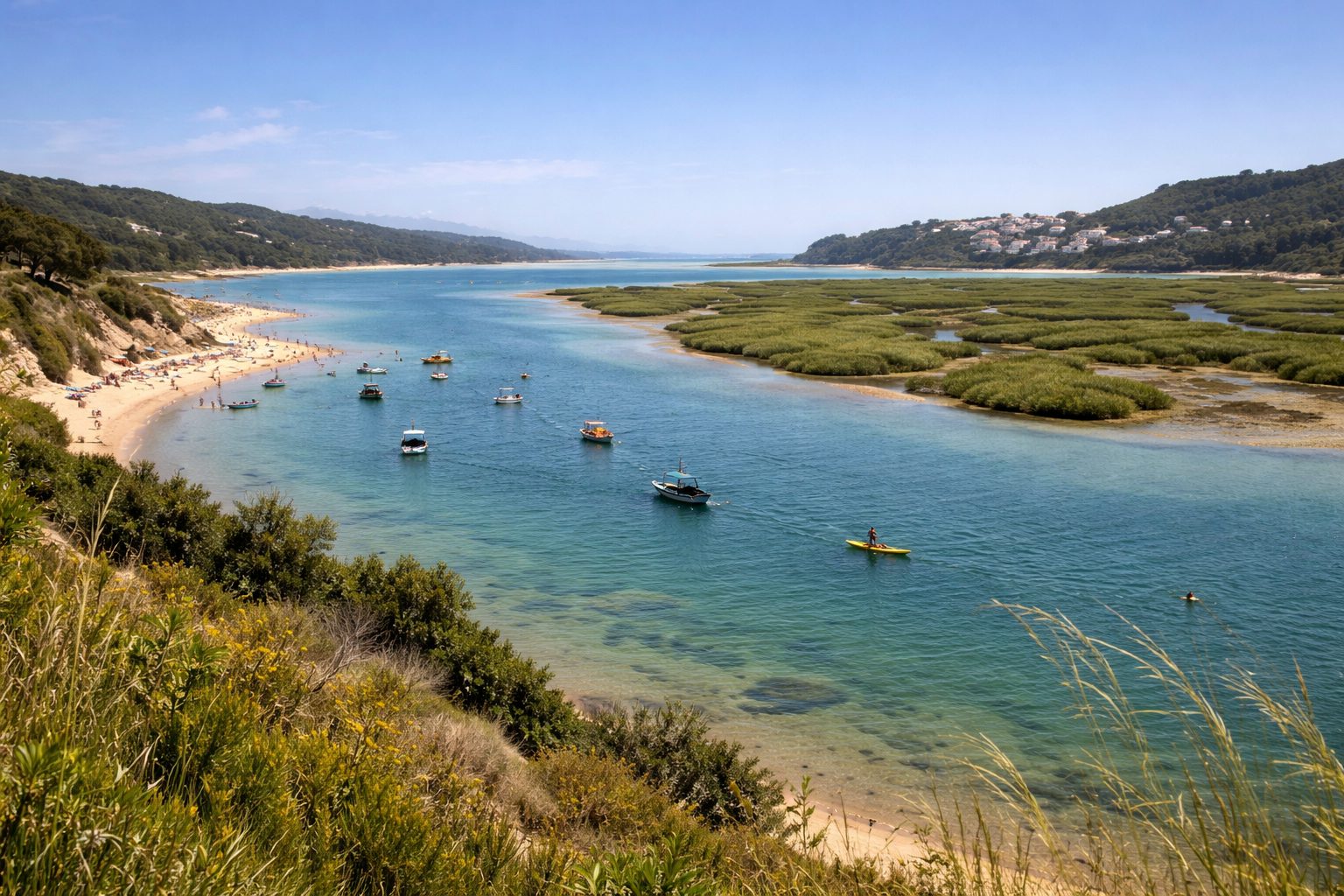 The Obidos Lagoon - obidos portugal