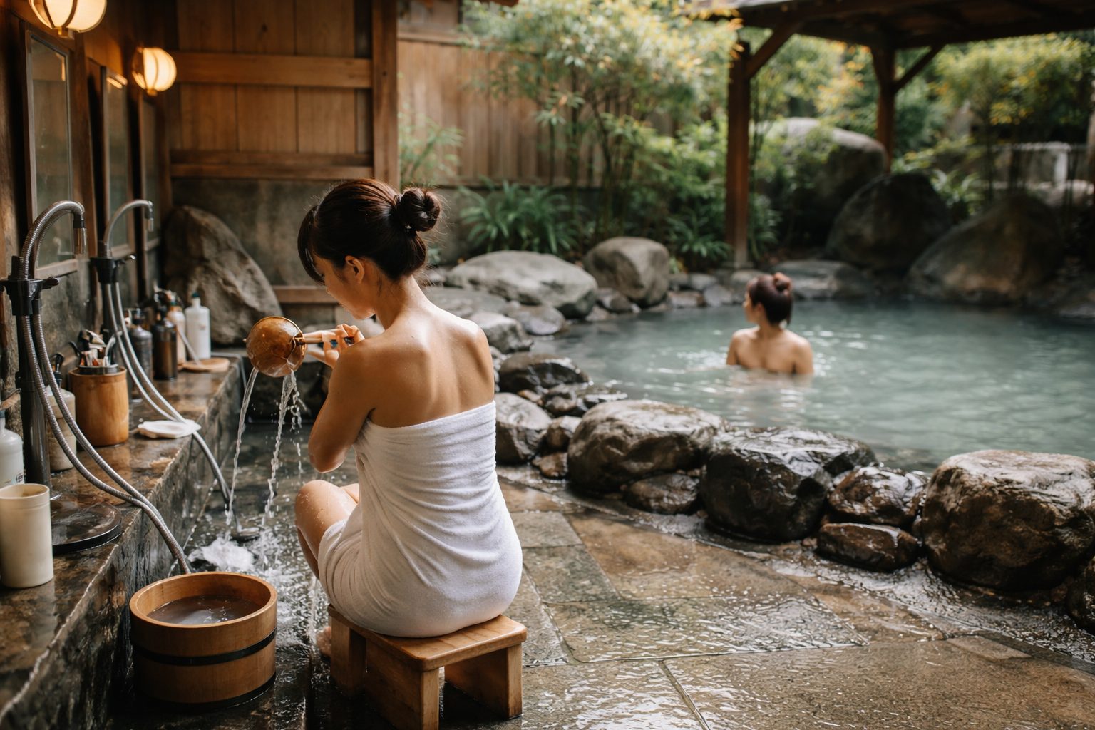 Traditional Onsen Etiquette - onsen japan