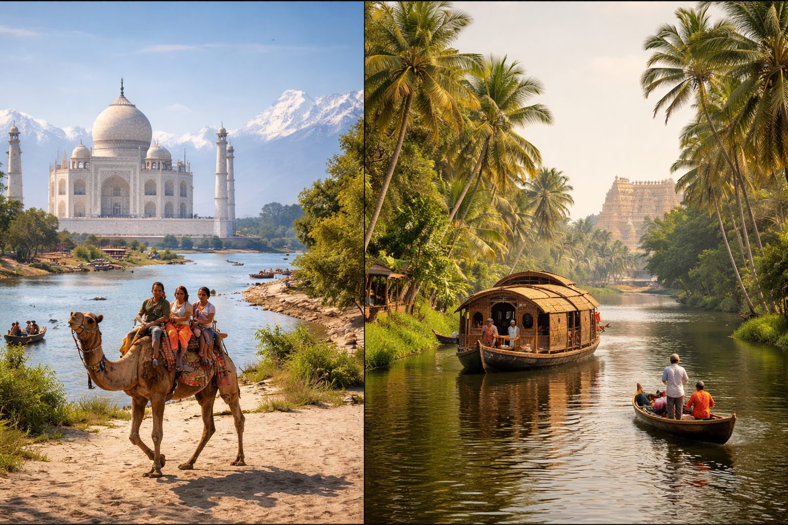 North vs. South India - places to visit in india