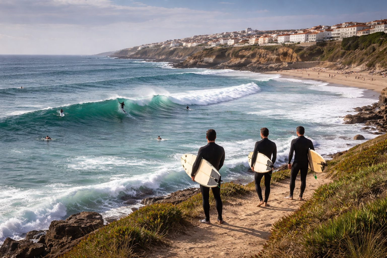 Surfing in Ericeira and Nazaré - things to do in portugal
