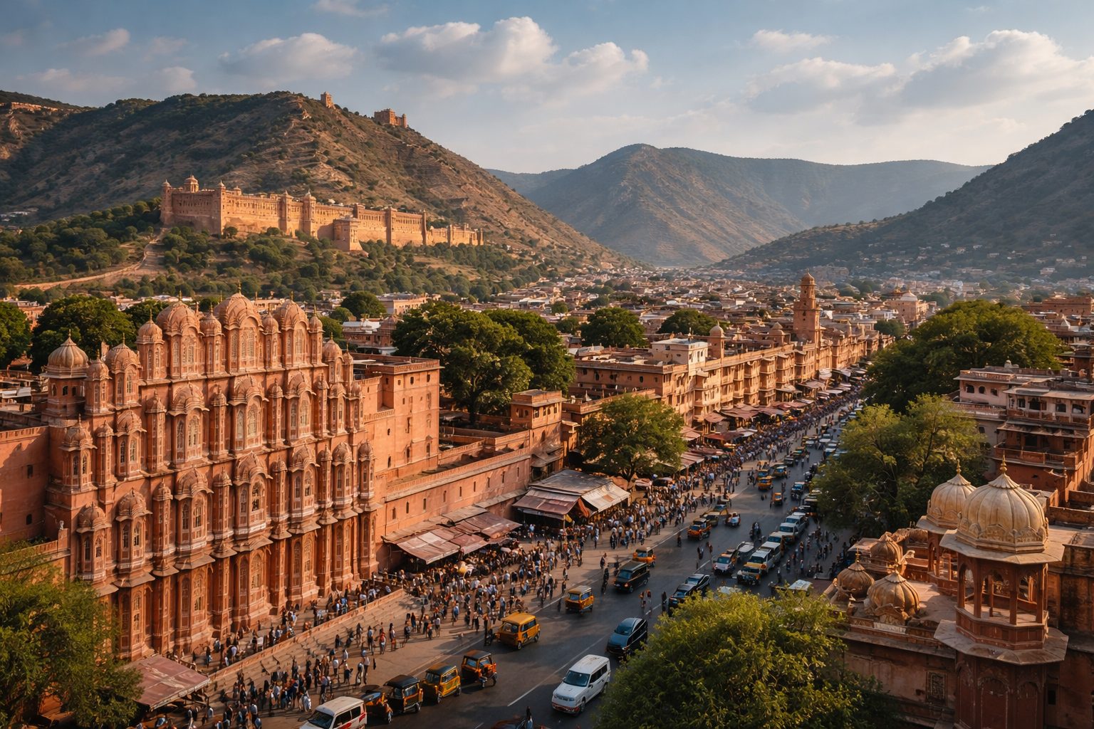 2. Jaipur City: The Pink City and Its Forts - top 10 historical places in india